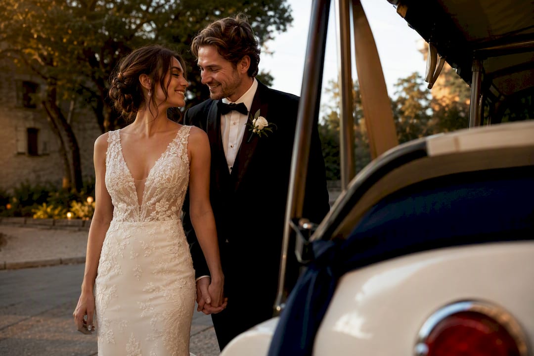 Book 9–12 Months Early: Photo Ready Wedding Getaway Car Ideas