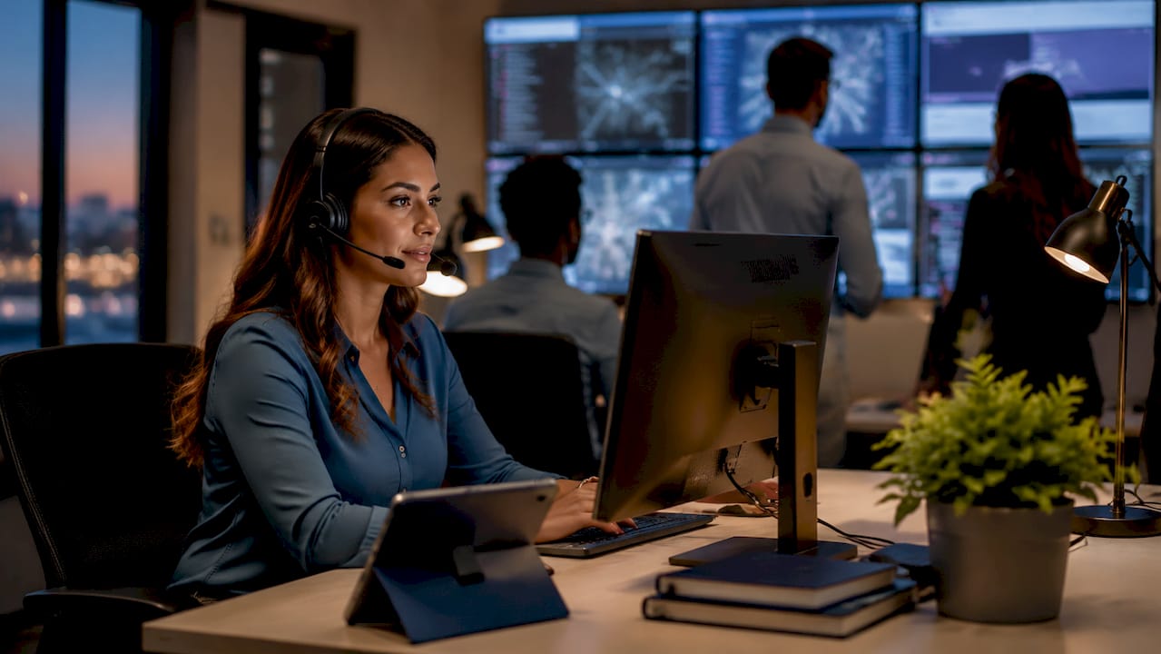 Flight monitoring dispatch center for executive transfer